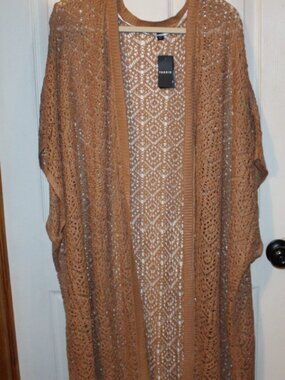 Share NWT Torrid pointelle Kimono over piece size 5X/6X Nice BOHO LOOK!